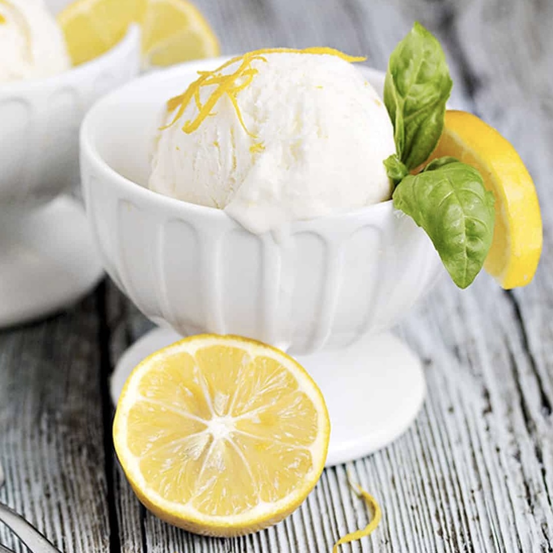 Lemon ice cream